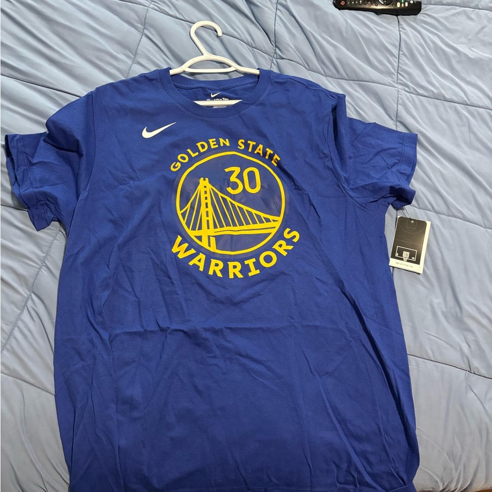 Nike Blue Golden State Warriors #30 Steph curry t shirt new with tags
